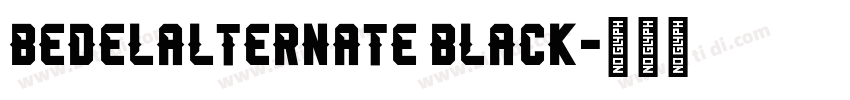 BedelAlternate Black字体转换